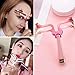 Eyebrow Stencil,ITME Adjustable 3 Eyebrow Shapes Stencil Eyebrow Template Reusable Eyebrow Makeup Kit with Handle for A Range of Face Shapes-Pink