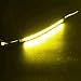 Motorcycle Fork LED Turn Signal Strip Lights Kit Smoked Lens for Harley Davidson Victory Universal Super Bright and Waterproof Cool Motor Lamp 2Pcs - Amber (39mm - 41mm)
