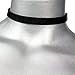 Twilight's Fancy 3/8 inch (10mm) Plain Thin Black Leather Choker (Small)