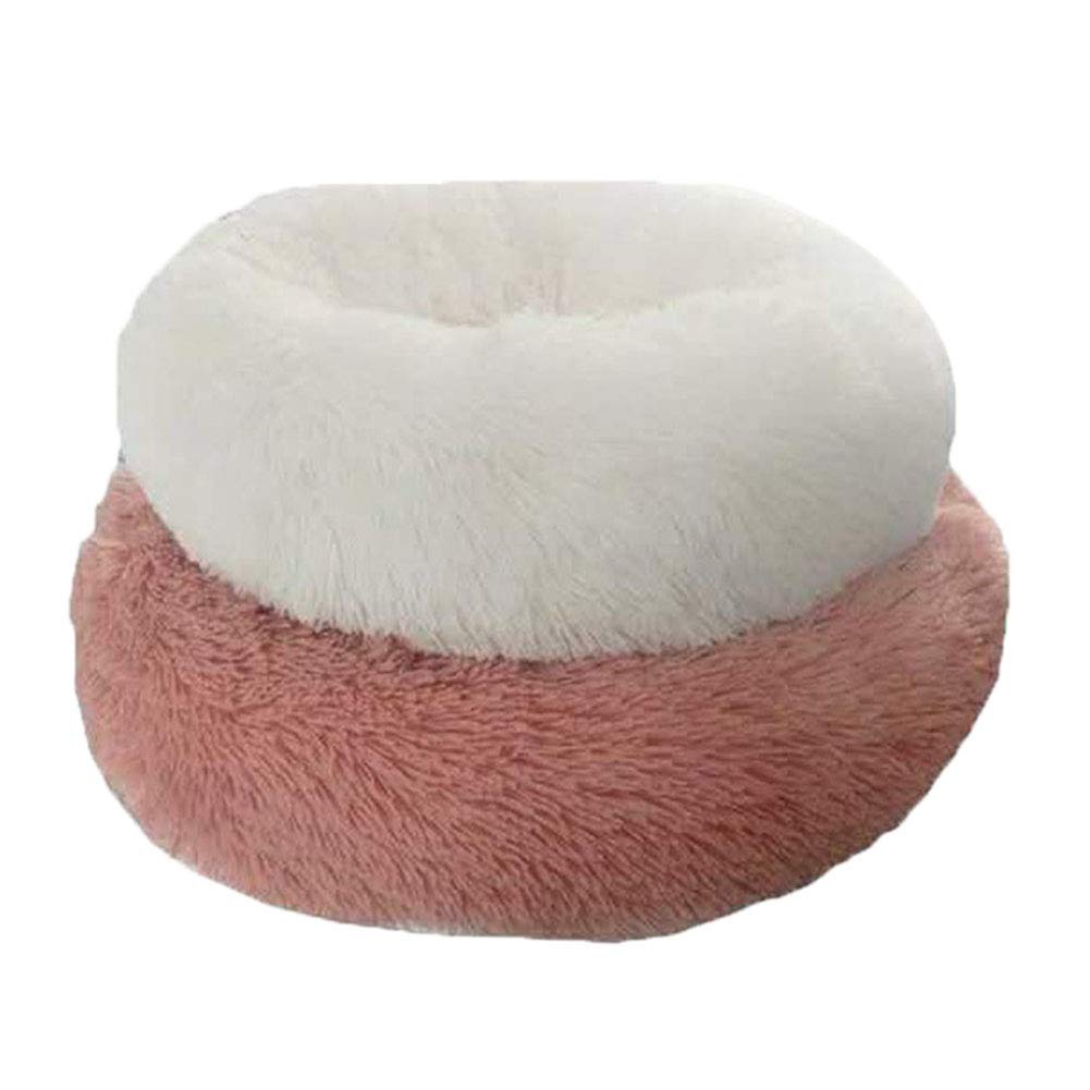 40100Cm in Diameter, White ,80 22cm YUN&BO Round Donut Pet Bed,Soft