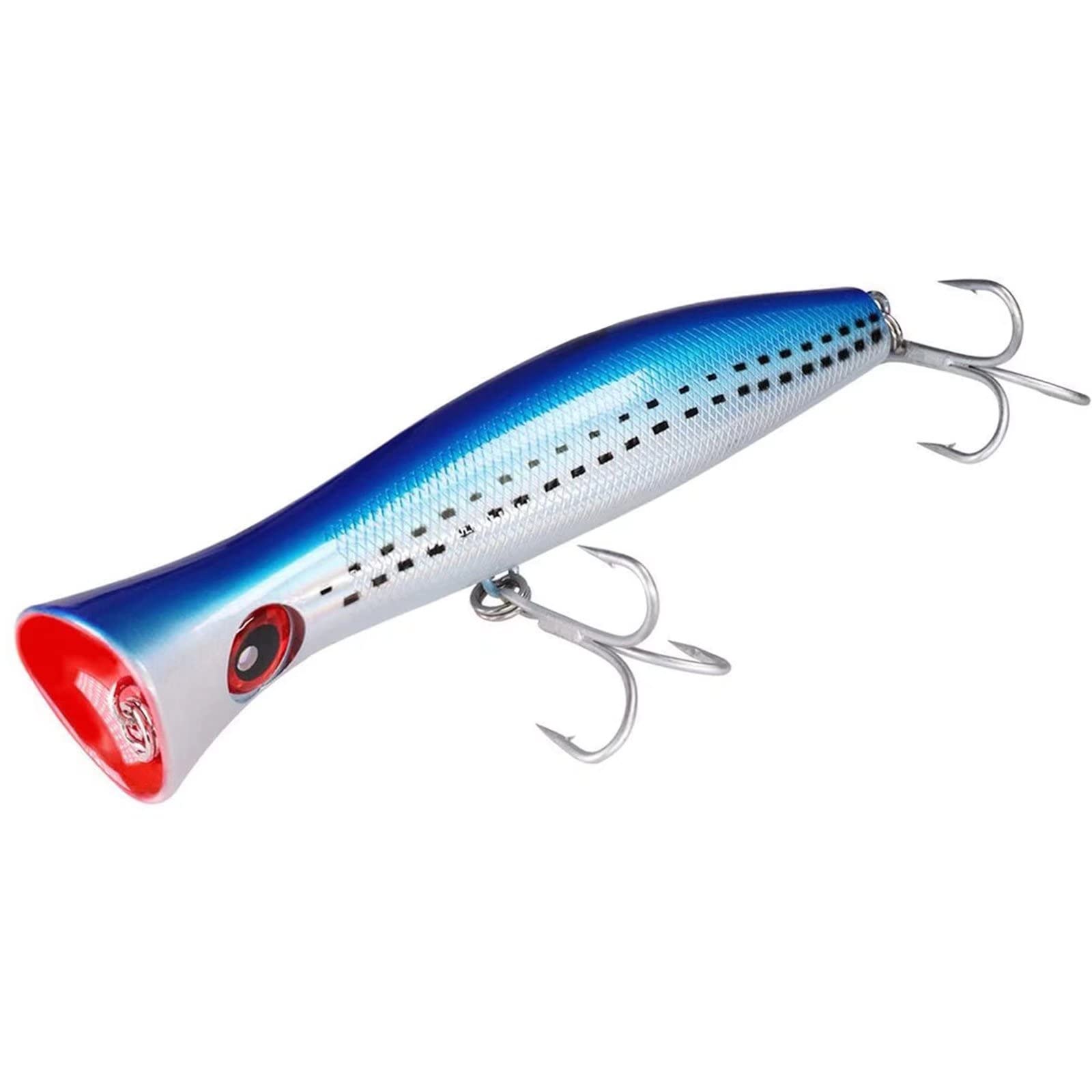 THKFISH Topwater Fishing Lures GT Popper Fishing Lure Saltwater Fishing Lures Tuna Popper Lures BlueLaser 1pc