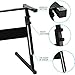 Luvay Keyboard Stand for 61 or 54 keys, Z-Style, Height Adjustable, Light Weight (1-inch steel)