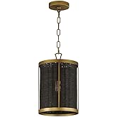 Rattan - 1 Light Pendant-14.5 Inches Tall and 10 Inches Wide -Traditional Installation