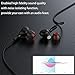 USB Type C Earphones, Wired in-Ear Extra Bass Noise Cancelling Headphones Magnetic Earbuds with Mic & Remote, Sports Headset for Google Pixel 2/XL, HTC 10/U11, Essential Phone and Type-c Devices