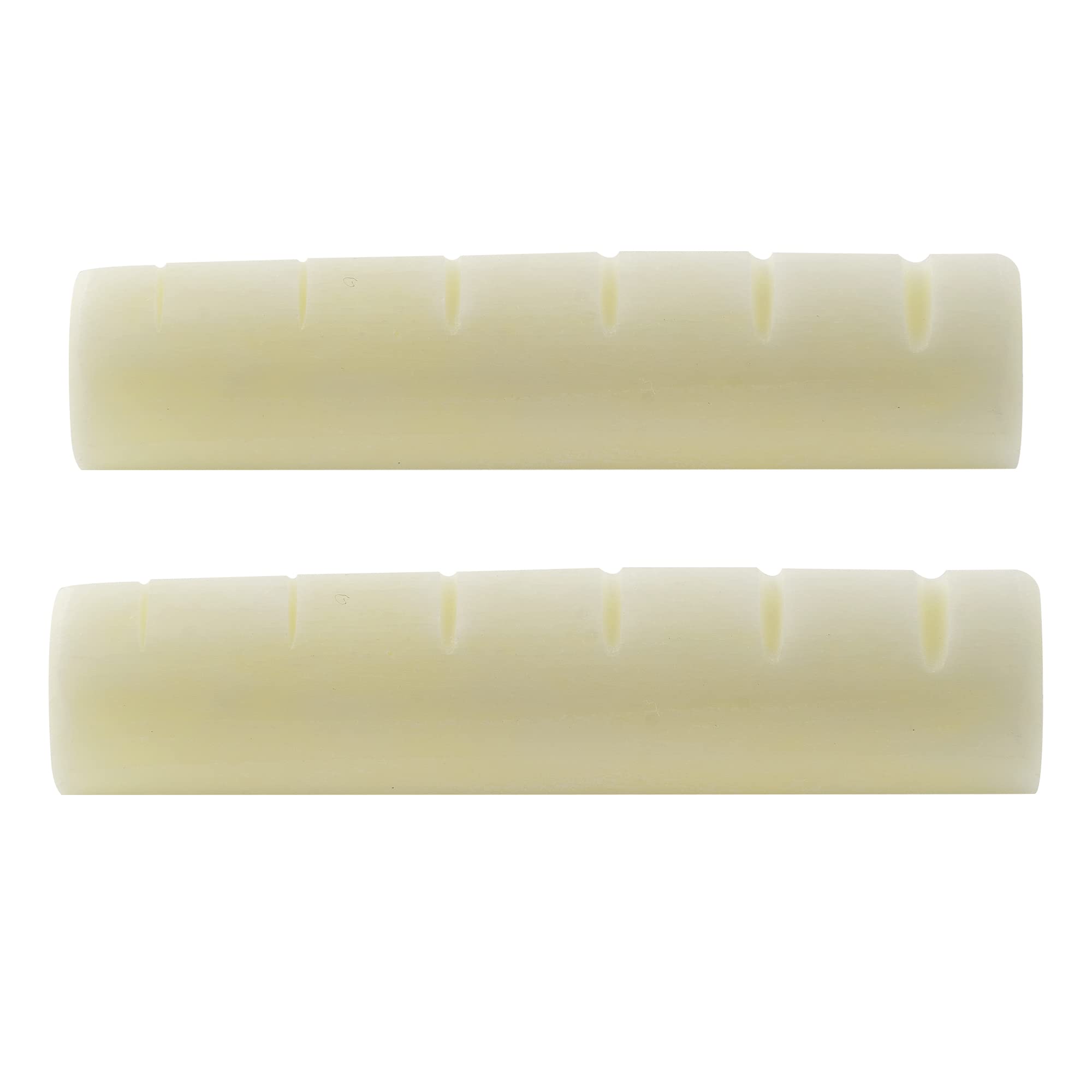 Musiclily Pro 43.99mm Electric and Acoustic Guitar Bone Nut for 6 String Epiphone Pre-2014, Ivory(Set of 2)