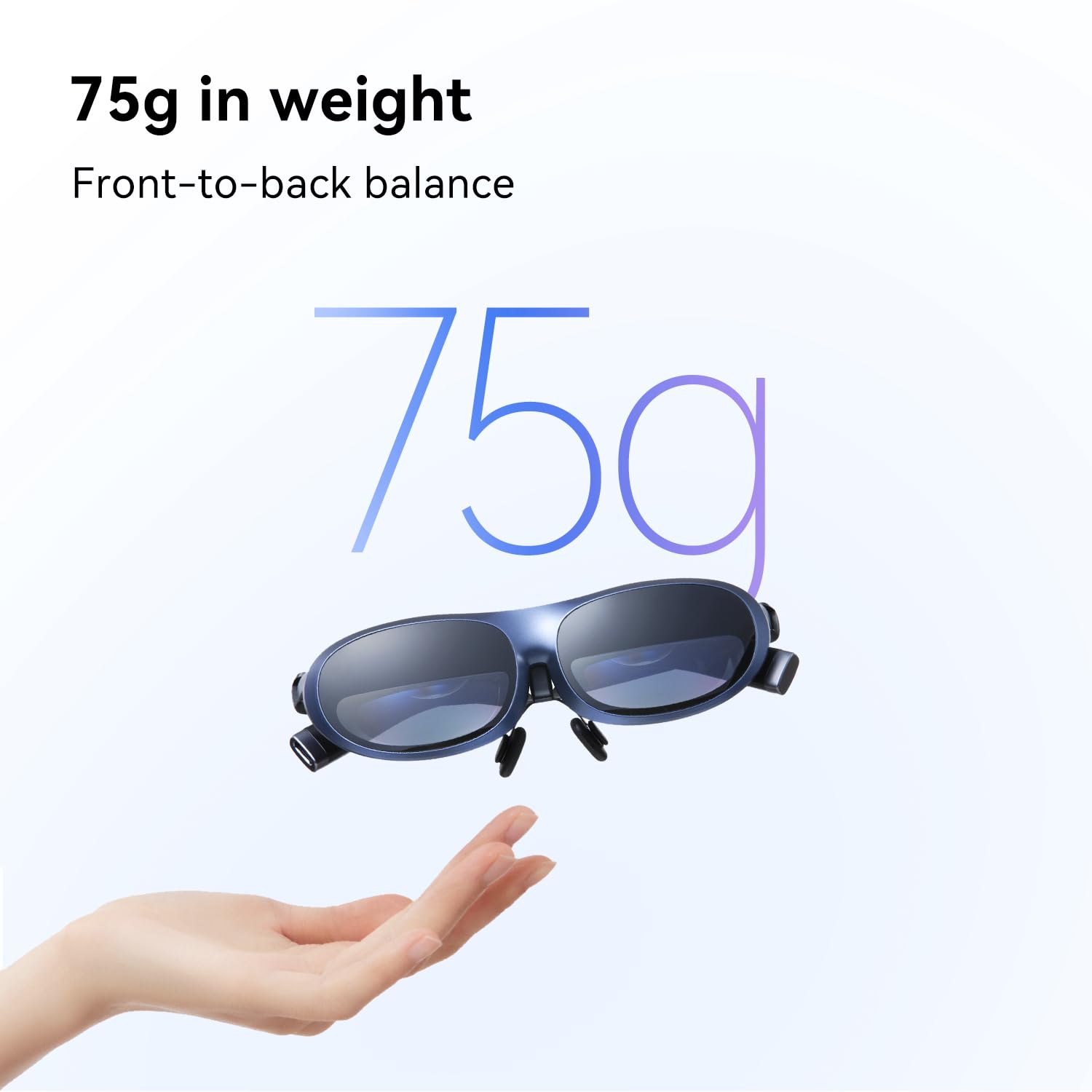Rokid Max AR Glasses and HDMI, Augmented Reality Glasses Wearable Headsets Smart Glasses for Video Display, Myopia Friendly Portable Massive 1080P Screen,Watch on iOS/Android/PC/Tablets/Game Consoles