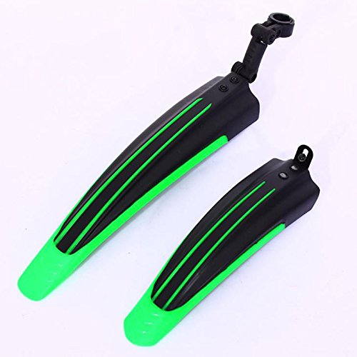 Zehui Good Gift 2 Pcs Bicycle Cycling Front and Rear Mud Mountain Bike Tire Fenders Guards Mud Professional Set Christmas Decor Green