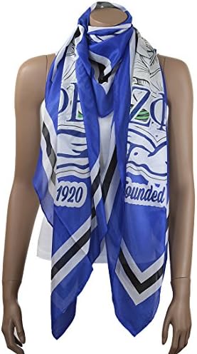Zeta Phi Beta Oversized Faux Silk Scarf, 36x72 Inches