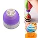 Villy CupCake Decorating Tool Swirl 3-Color Coupler Icing Piping Bag Nozzle Converter