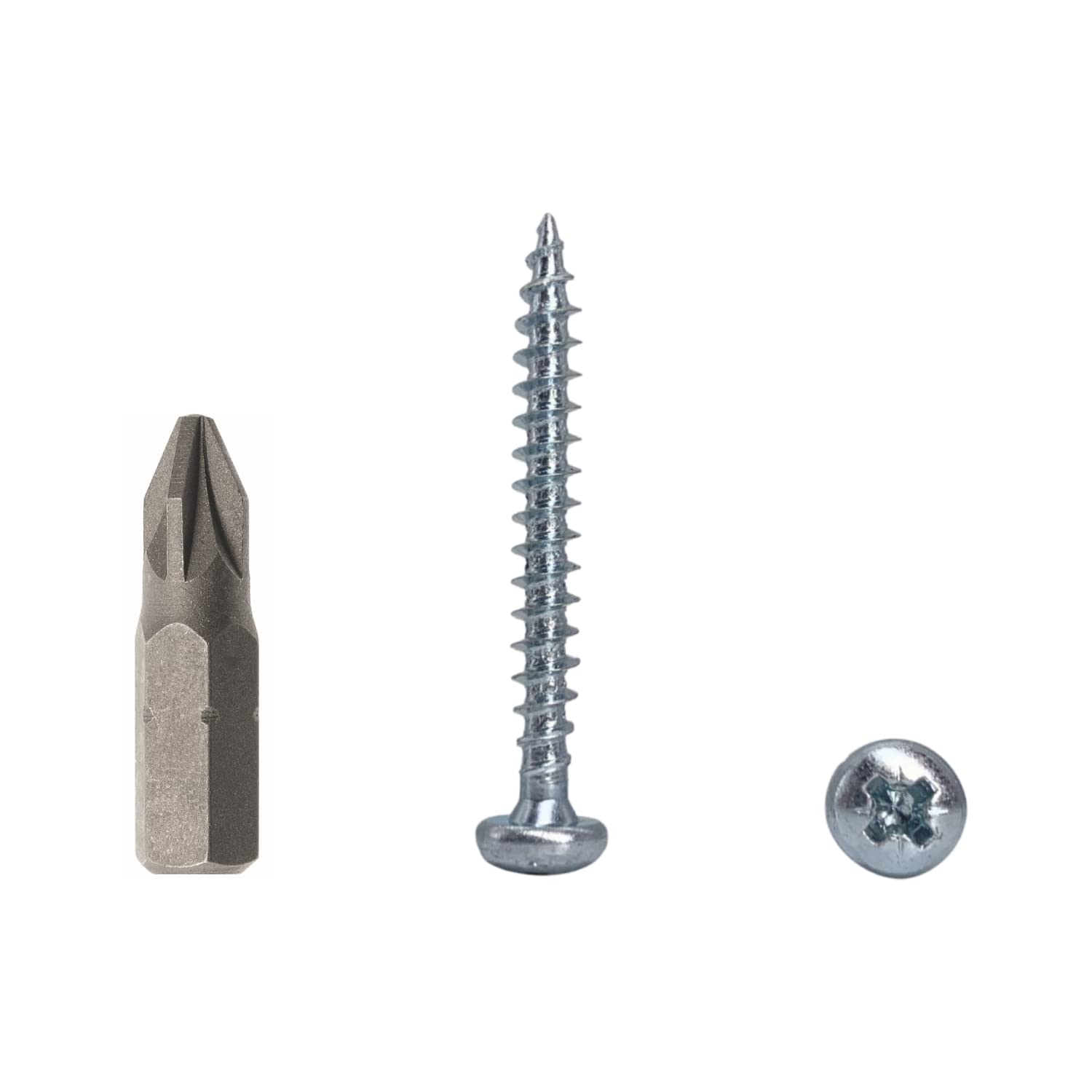 (Pack of 50 pcs) DIN 7981 Zinc Plated Steel 4.0 x 35 mm Wood Screws, Chipboard Screws with Pan Head, Universal Pozi-Drive Screw (50, 4.0 x 35 mm)