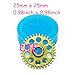007ST Steampunk Gear Flexible Silicone Push Mold 25mm - Bakeware Air Dry Polymer Clay Cabochon Molds, Fake Sweet Mold Food Safe