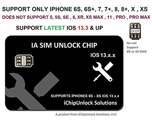 ICHIPUNLOCK CHIP IOS 13.x.x Compatible with iPhone 6S to XS, Unlock AT&T, Verizon, Sprint, T-Mobile, Xfinity, Metro PCS, Boost, Cricket to GSM Networks. DO NOT Support CDMA SIM Cards ICHIPUNLOCK CHIP IOS 13.x.x Compatible with iPhone 6S to XS, Unlock AT&T, Verizon, Sprint, T-Mobile, Xfinity, Metro PCS, Boost, Cricket to GSM Networks. DO NOT Support CDMA SIM Cards