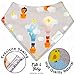 Unisex Baby Bandana Drool Bibs - 100% Waterproof Baby Drool Bibs for Teething and Feeding - Great GlFT with Unique Designs