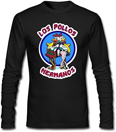 WBARD Men's Los Pollos Hermanos - Breaking Bad Long Sleeve Tshirts Black