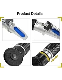 Brix refractómetro con ATC, Dual Scale Gravedad específica & Brix, hidrómetro en Vino y Cerveza Cerveza, Homebrew Kit para hacer