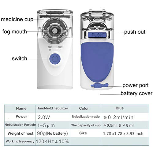 Mini Handheld Vaporiser, MAYLUCK Portable Vaporiser for Travel or Home Daily Use, Compact Humidifier Cool Mist for Kids and Adults - Thumbnail 4