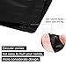 GooGou Matte Black Resealable Zip Mylar Bag Food Storage Aluminum Foil Bags Smell Proof Pouches 50pcs (5.1x8.1in)
