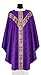 Purple Semi Gothic Chasuble Vestment GY201-F25 (Purple)