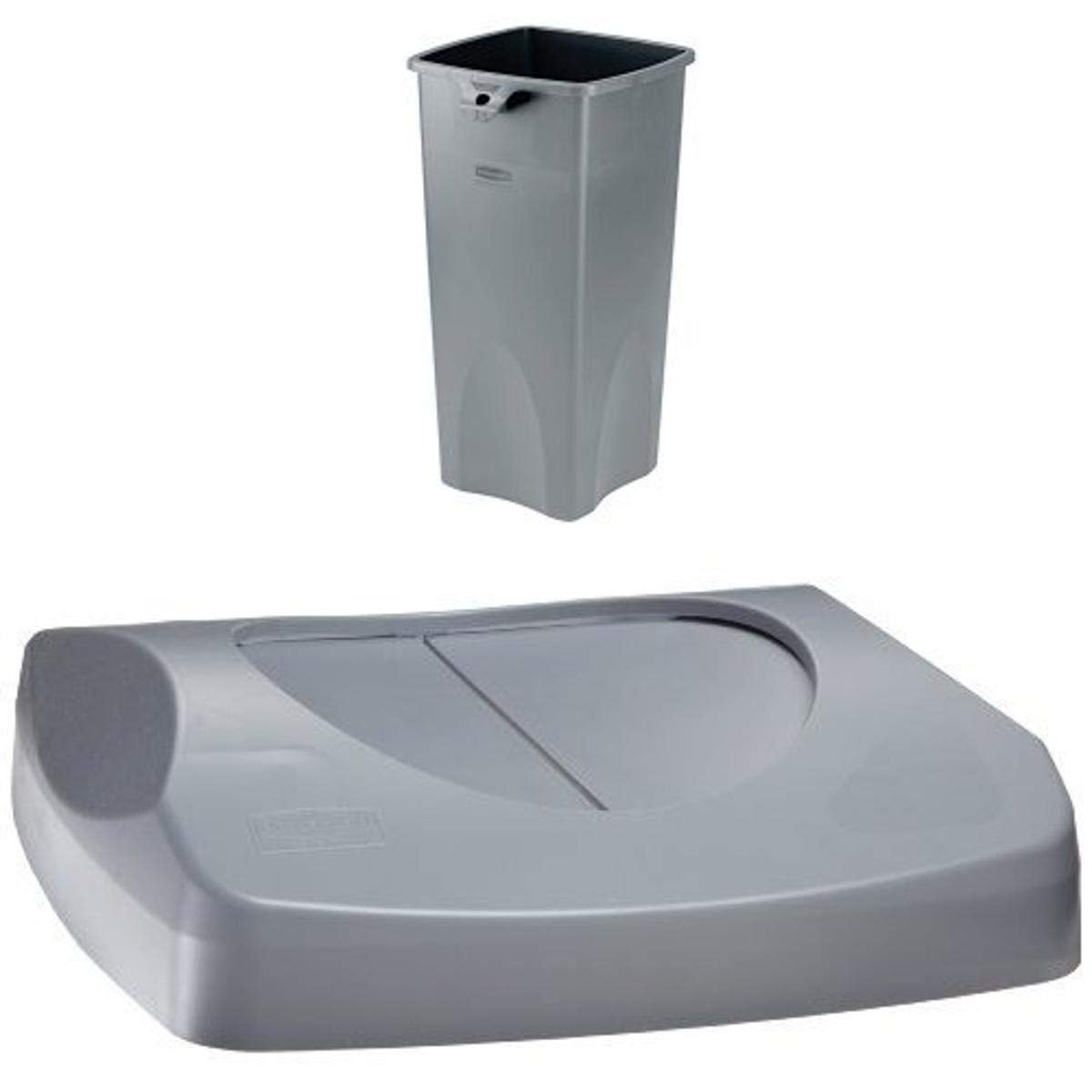 Rubbermaid Commercial 23Gallon Untouchable Trash Can with Swing Lid