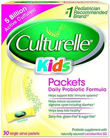 Culturelle Kids Packets Daily Probiotic Supplement QtCrwZ, 4Packs (30 Count)