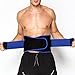 Waist Trimmer Belt Support Brace, Adjustable Lower Back Lumbar Support Straps - Weight Loss Ab Belt, Breathable Stomach Wrap Waist Trainer (Black and Blue)