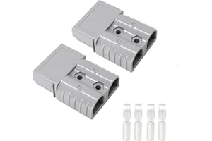 HiSport 2PCS Battery Quick Connect 120A 600V - Compatible with Anderson Connector Plug, Battery Disconnect Connector Wire Har