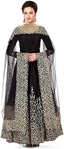 Miyani Enterprise Women's Semi-Stitched Tapeta Silk Salwar Suit Wear With Dupatta