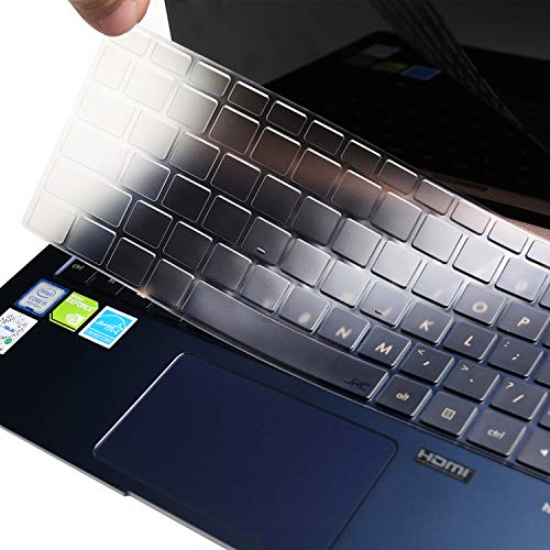 JRC Premium Keyboard Cover, Ultra Thin TPU Keyboard Skins for 2018/2019 ASUS 2th Generation U3300FN, ZenBook 13 UX333, Deluxe 13, US Layout - Thumbnail 2