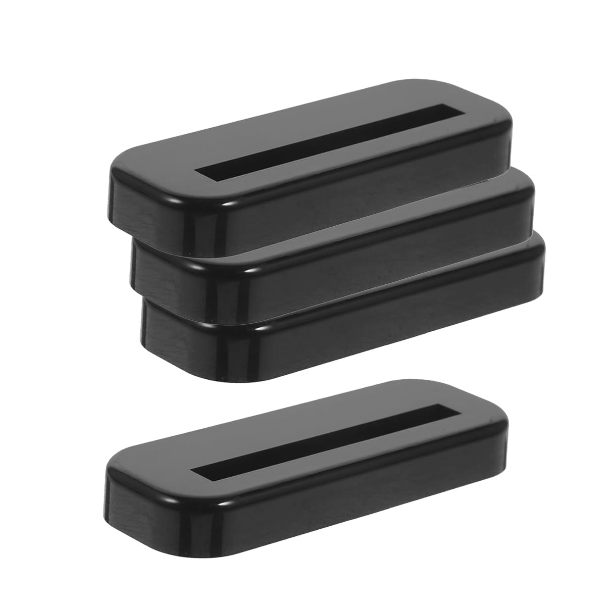 Photo 1 of 4 Pack Card Display Stand Bottom Base Fits for 35PT One-Touch Magnetic Card Holder Baeball Cards Football Cards Trading Cards Protector Hard Plastic Display Case