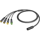 Zeekpowa 1T4 Cable Wiring Harness for Bafang BBS01 BBS02 BBSHD Mid Drive Motor Display Brake Thumb Throttle Waterproof Connector 51in