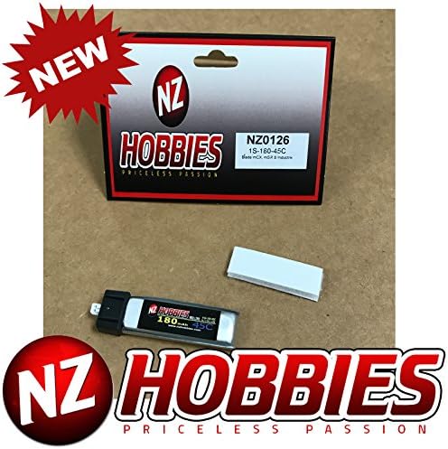 3.7 Volt - 180mAh 45C Lipos for Blade mCX, mCX2, mSR, mSR X, Nano QX, Nano CPX, Inductrix and UMX AS3Xtra