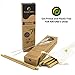 Reusable Bamboo Drinking Straws by Primal Ethic – Plastic Straw Alternative – Organic, Biodegradable – with 2 Cleaning Brushes & Storage Bag – 8 or 9.5 Inch - Variable Quantities