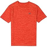 New Balance Big Boys' Short Sleeve Performance Tee, Plasma/Fireball, 18/20