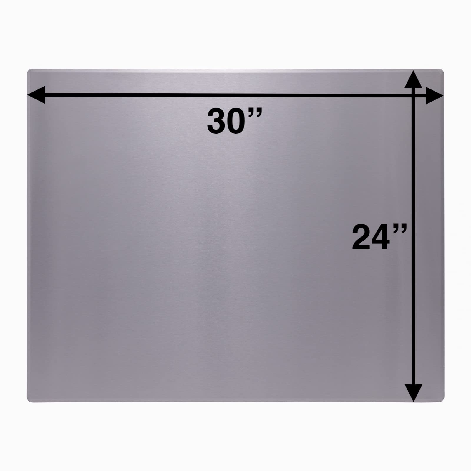 Stainless Steel Backsplash, 30" x 24", with Formed Edges Pricepulse