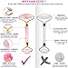 Jade Roller – Rose Quartz Face Roller and Gua Sha Facial Roller for Anti Aging – Face Roller for Slimming, Firming and Removes Wrinkles – Bonus Cleansing Brush Cupping by Sanleevothumb 2