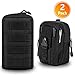 Molle Life 2 Pack Tactical Molle Pouch Attachments Set - EDC/Mag Admin Pouch and Utility Molle Pouch