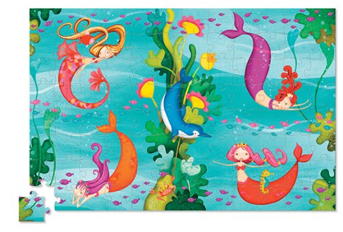 Crocodile Creek Mermaid Travel Pouch Puzzle - 100 Piece