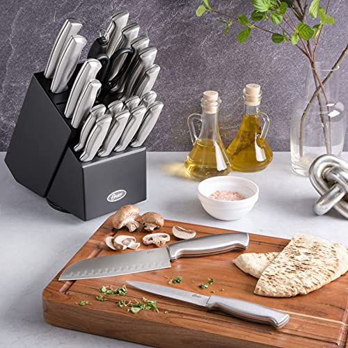 Oster Baldwyn HighCarbon Stainless Steel Kitchen Knife Cutlery Block