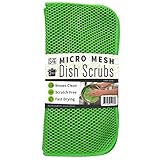 ST 525801 Micro Mesh Fast-Drying Dish Cloths-Lime Green, 11.5-Inch x 11.5-Inch, 3 Pack