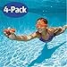 Koogel Diving Toys, 4 Pcs Colorful Dive Torpedoes for Pool Use Gliding Shark Throwing Torpedo Underwater