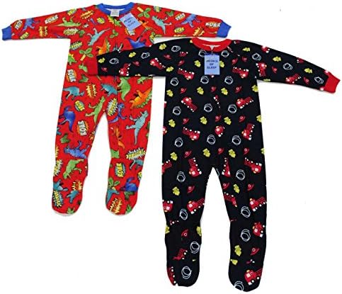 95558A-18MO Prince of Sleep Footed Pajamas / Blanket Sleepers (Pack of 2)