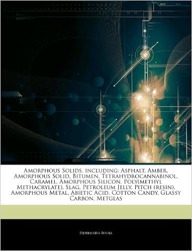 Articles on Amorphous Solids, Including: Asphalt, Amber, Amorphous Solid, Bitumen, Tetrahydrocannabinol, Caramel, Amorphous Silicon, Poly(methyl Metha