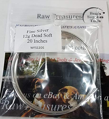 12 gauge .999 Fine Silver Wire Soft Temper 20 Inches