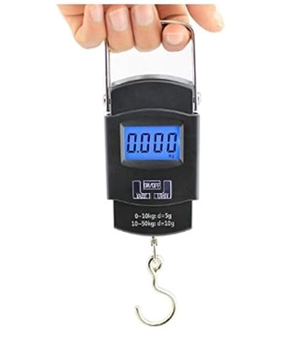Saysha Digital Weighing 50Kg Portable Hook Type Scale, Black