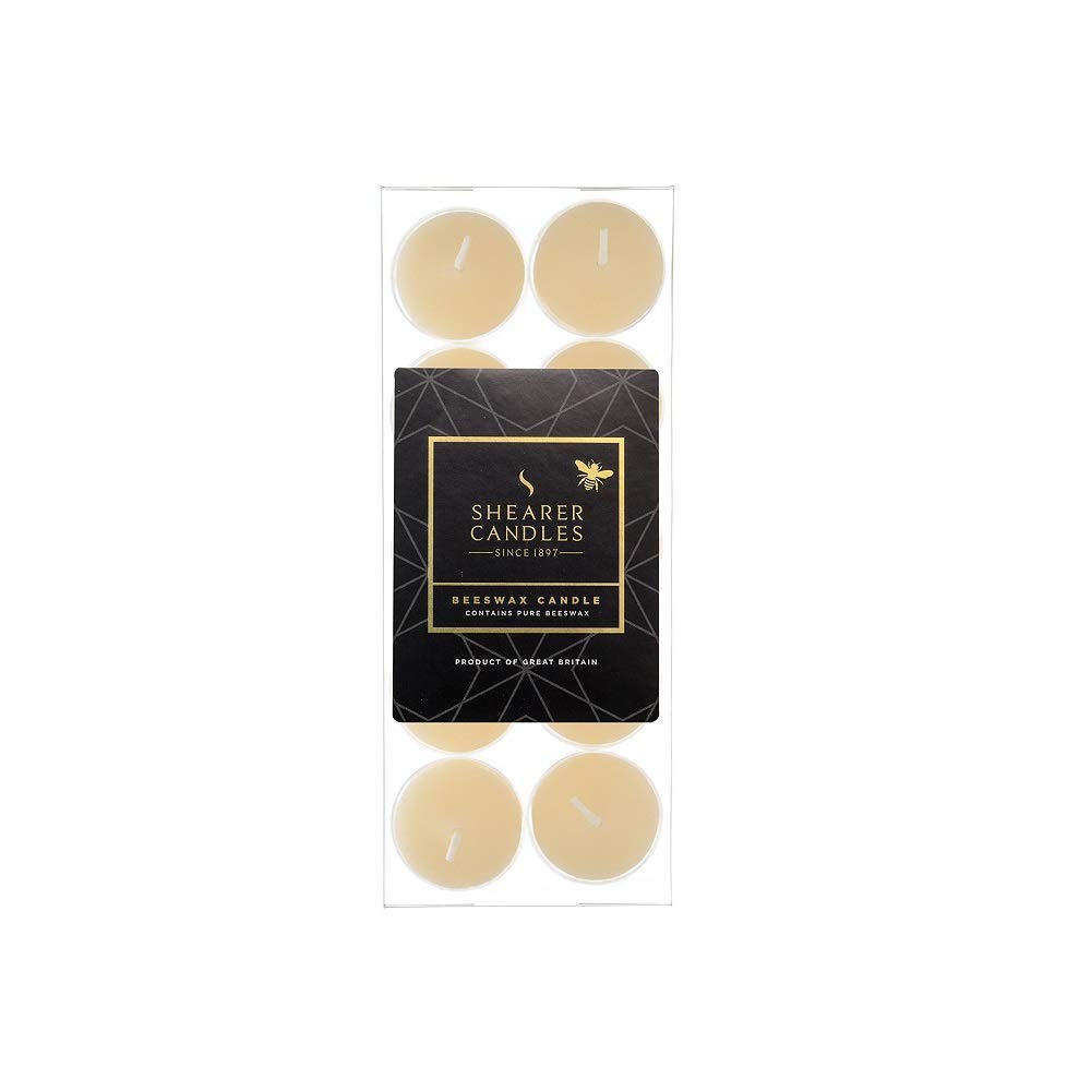 Shearer Candles Beeswax (Pack of 10) Tealights - Ivory