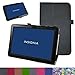 Insignia NS-P10A7100 Case,Mama Mouth PU Leather Folio 2-Folding Stand Cover with Stylus Holder for 10.1