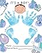 ReignDrop Ink Pad For Baby Footprint & Handprint - Creates Impressive Long Lasting Keepsake Stamp for Infant & Kids. Smudge Proof, Easy to Wipe Off Skin, Safe & Gentle Acid Free(Sky Blue)
