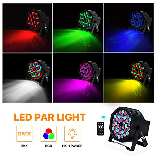 DJ Lights Missyee 36 X 1W RGB LEDs DJ LED Uplighting Package Sound