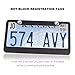 Awindshade Carbon Fiber License Plate Frame 2PCS 2 Holes Black License Plate Frames with Screw Kits Standard Size for US Vehicles