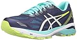 ASICS Women's Gt-1000 5 Running Shoe, Indigo Blue/White/Safety Yellow, 11 M US